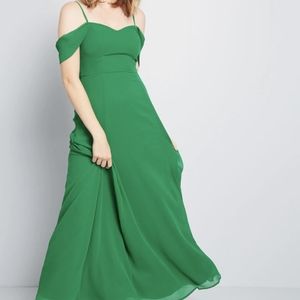 Modcloth Green Maxi Dress NWT sz 2 (sold out)